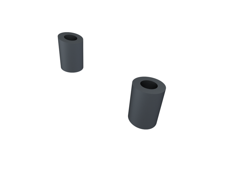 24krc Toyota GR86 Rear Canards Support Drift Spec Wide Body Kit